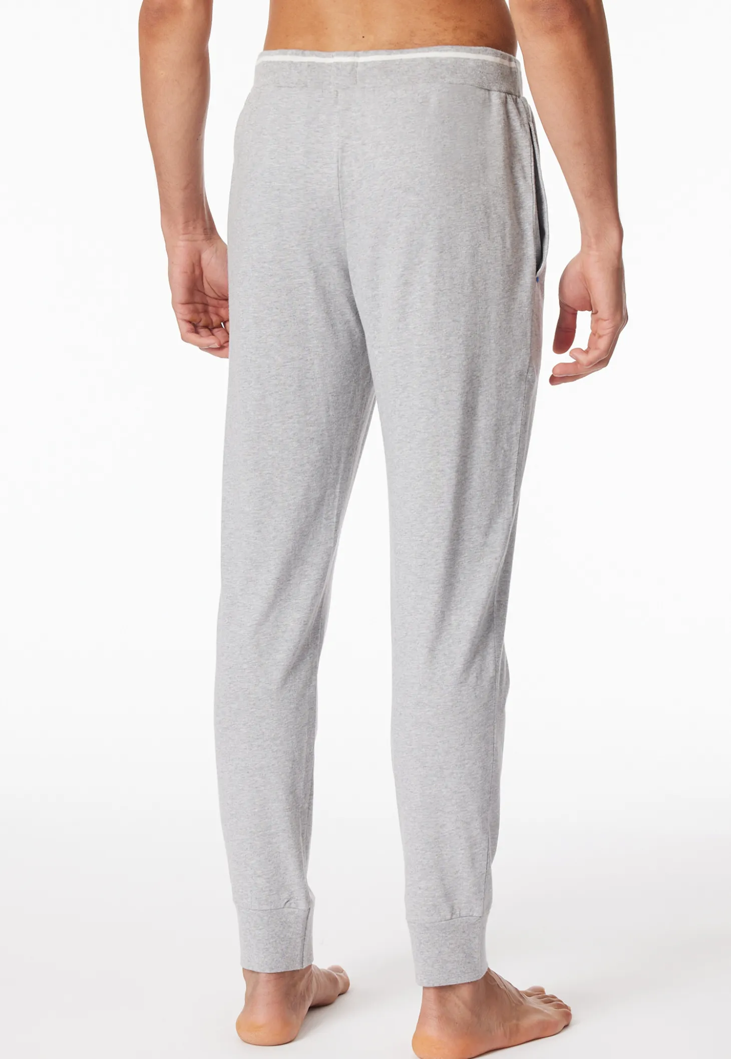 Hose lang Bündchen grau meliert - Mix+Relax