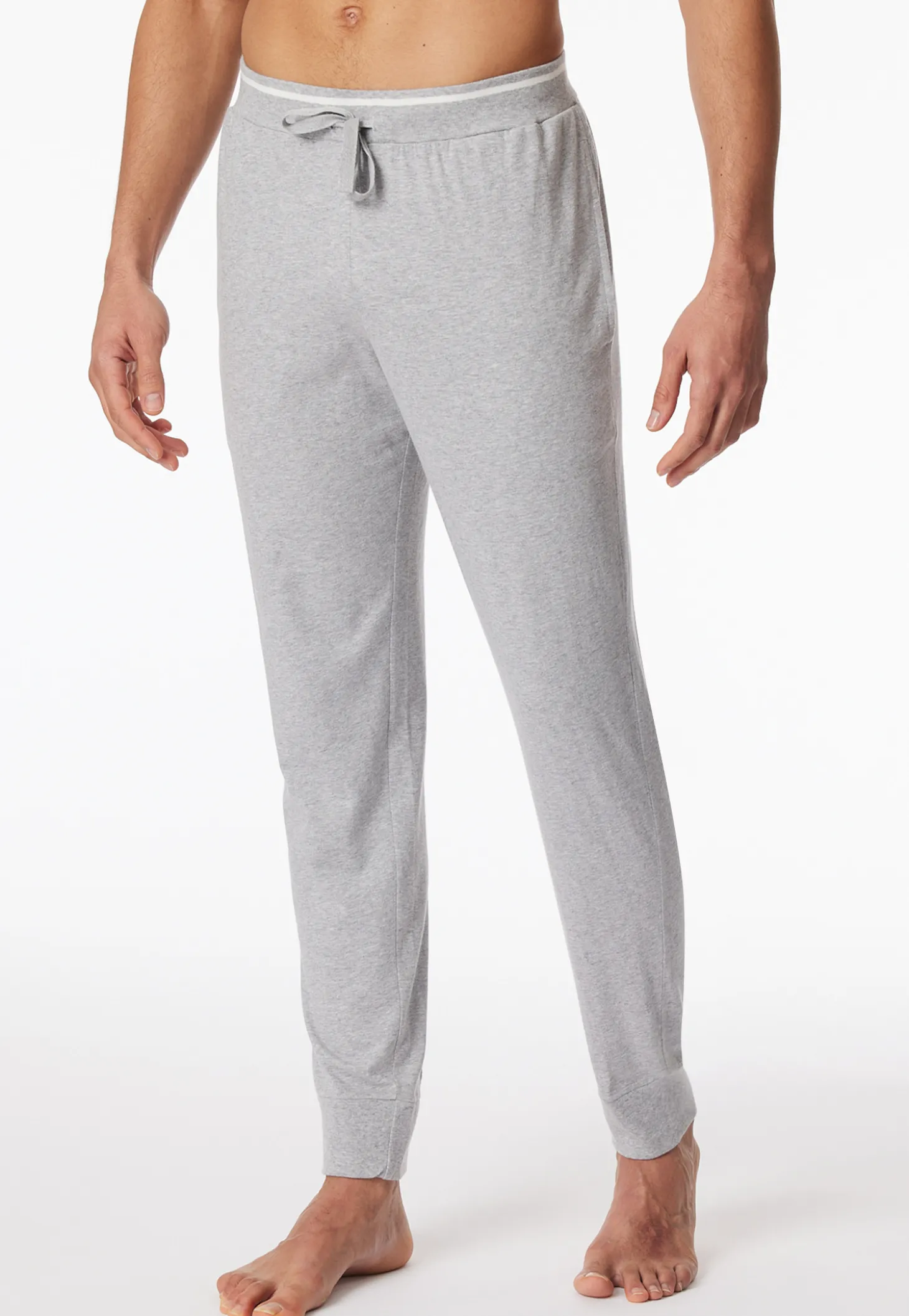 Hose lang Bündchen grau meliert - Mix+Relax