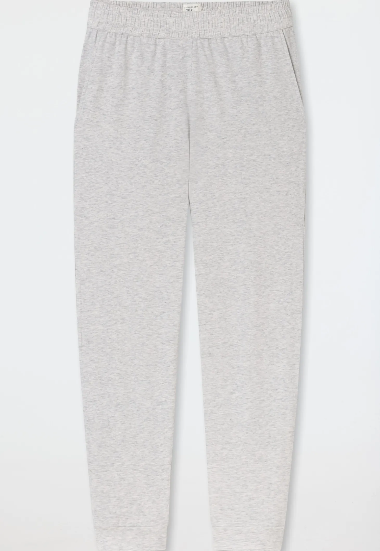 Hose lang Bündchen grau-meliert - Mix+Relax