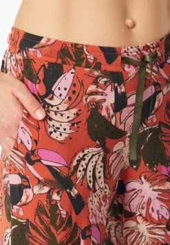 Hose lang Dschungel terracotta - Mix+Relax