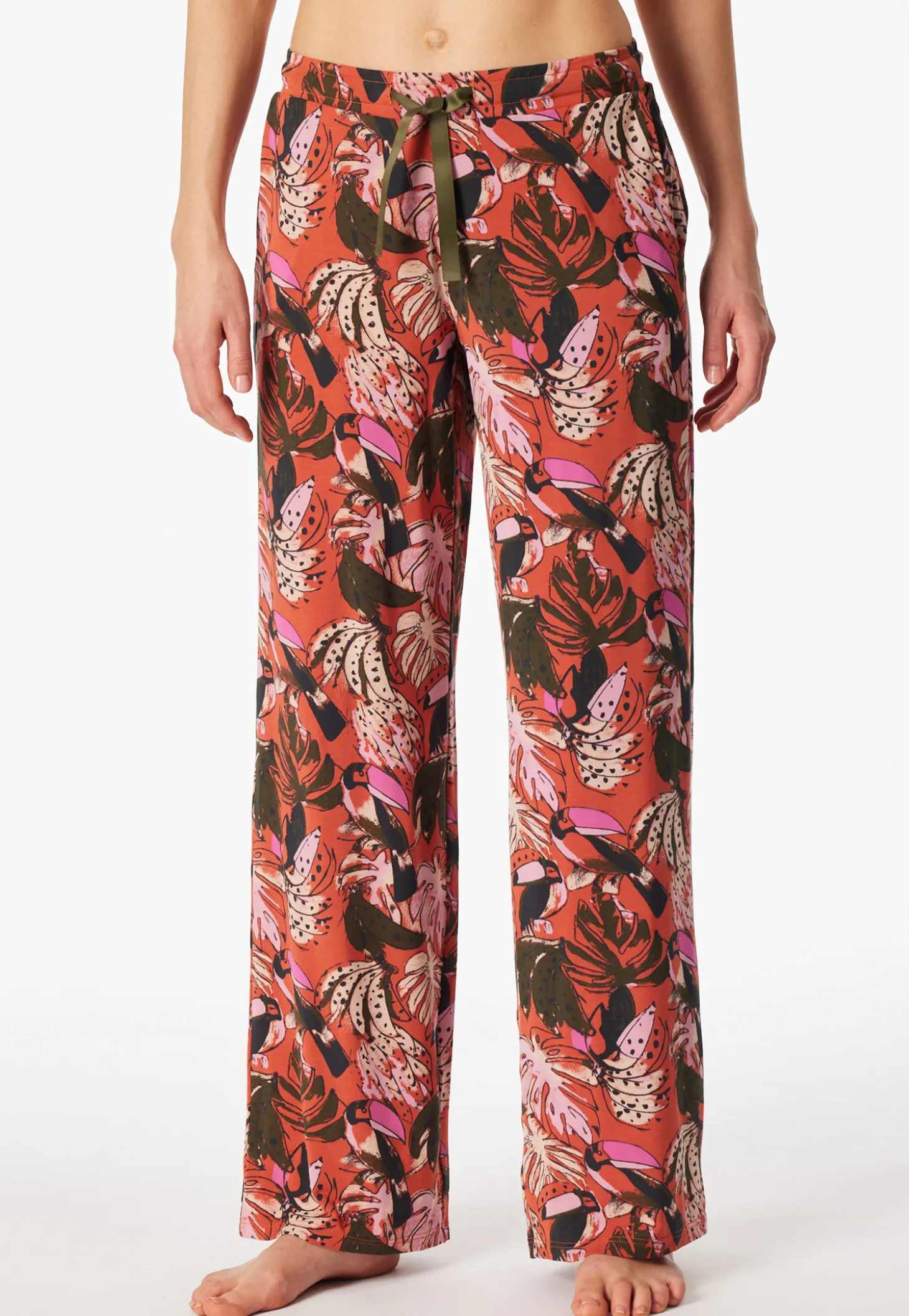 Hose lang Dschungel terracotta - Mix+Relax