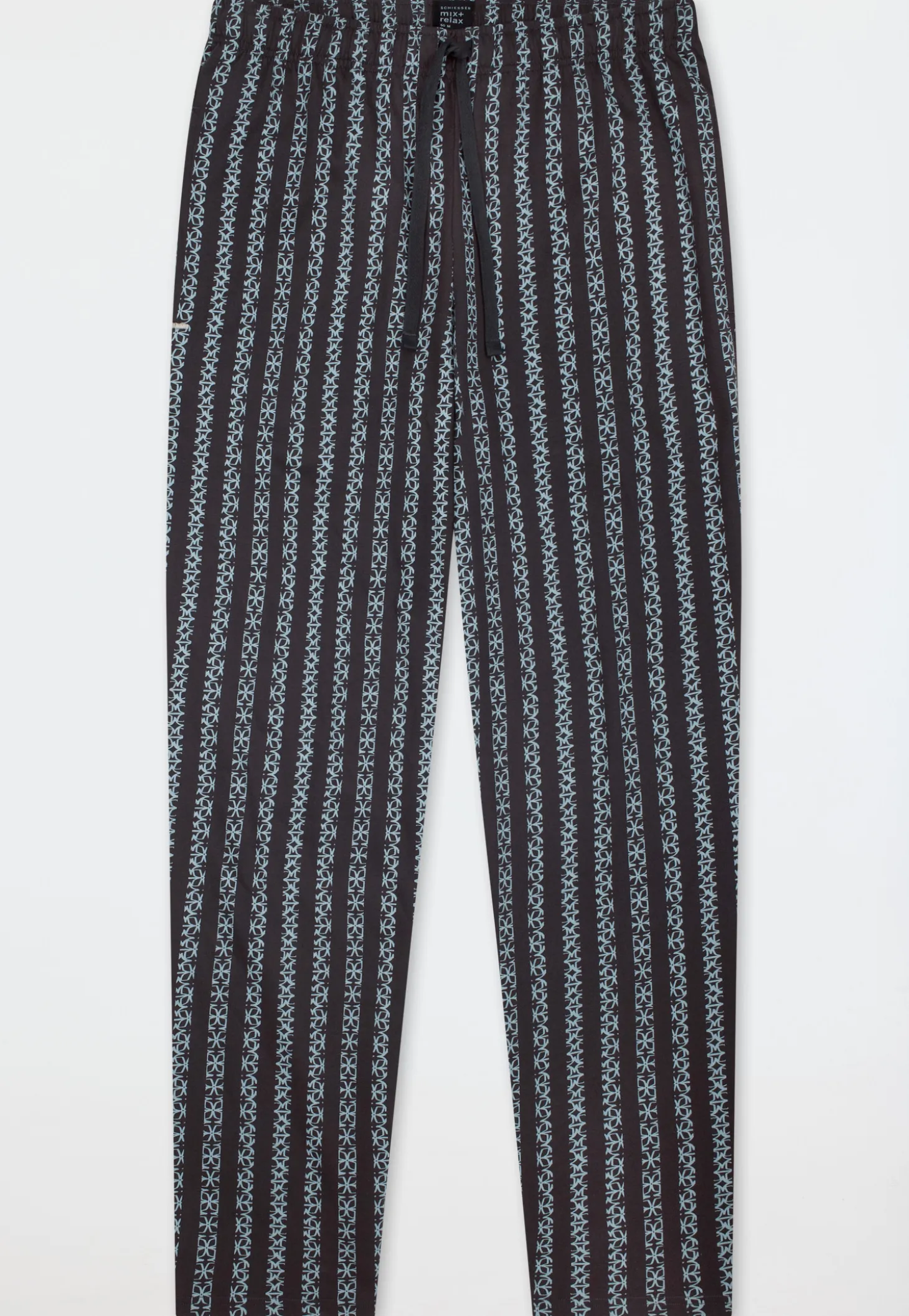 Hose lang eisblau bedruckt - Mix+Relax
