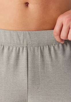 Hose lang Feinripp Jacquard bright taupe - Mix+Relax