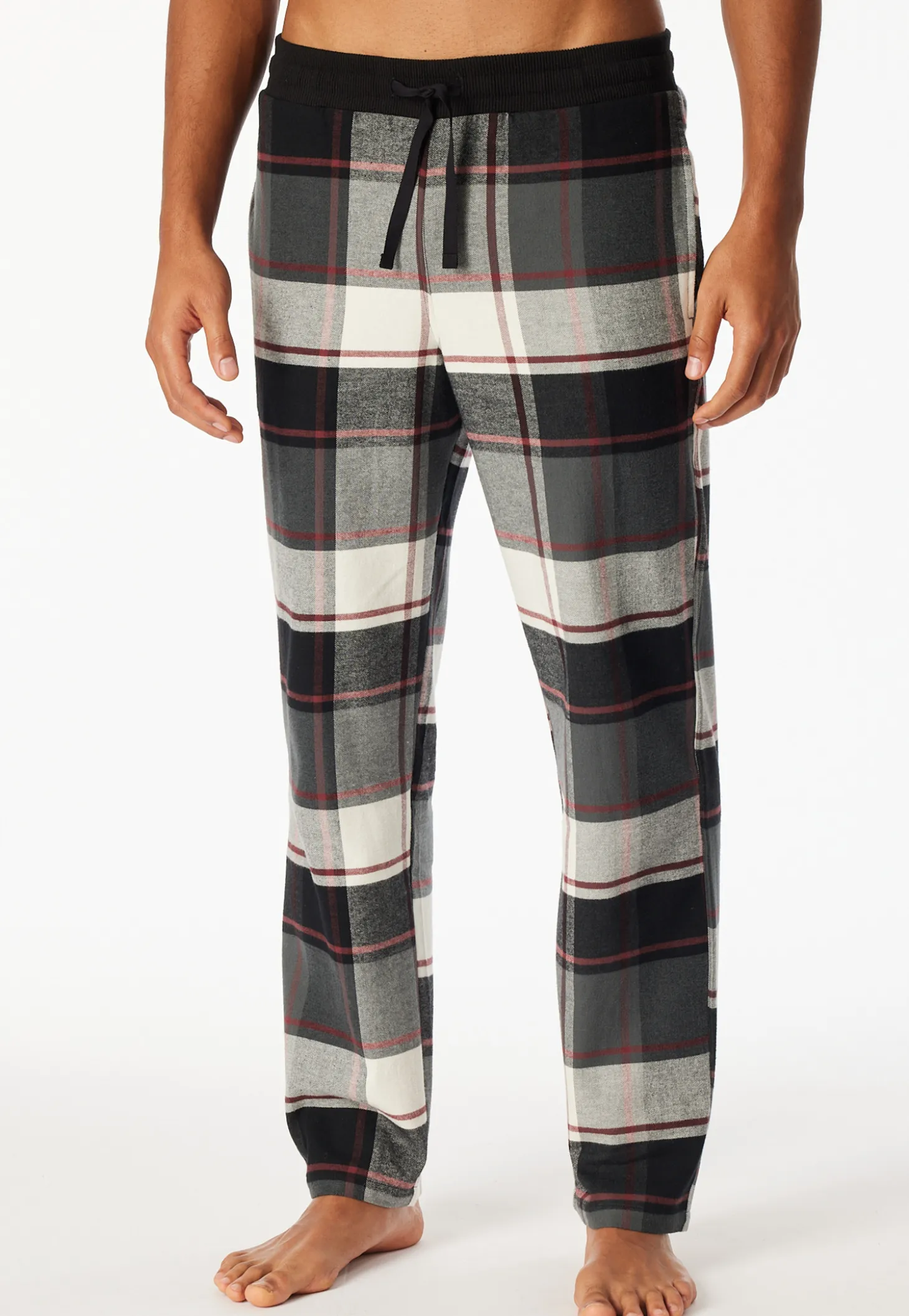 Hose lang Flanell Karos multicolor - Mix+Relax