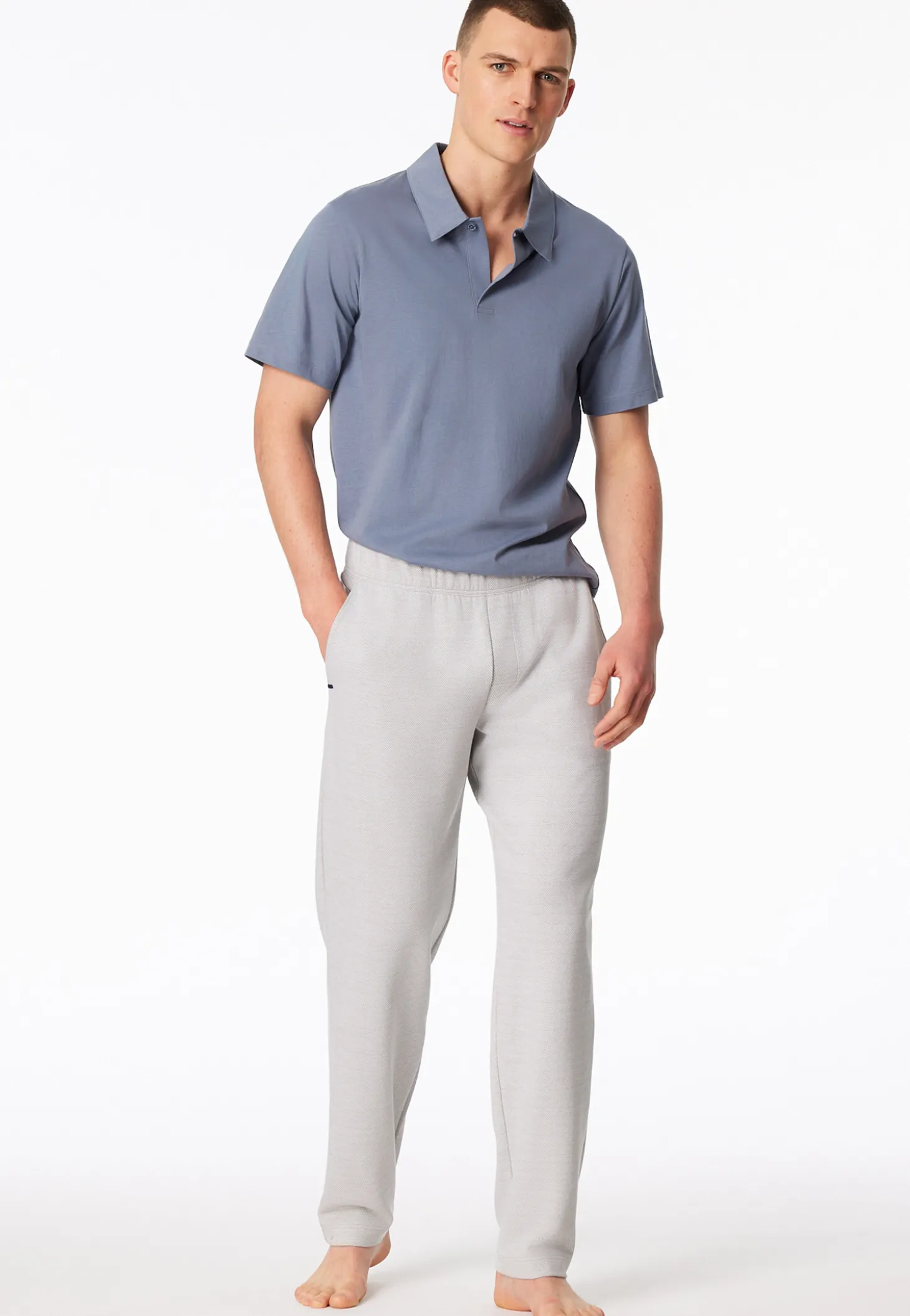 Hose lang Jacquard jade - Mix+Relax