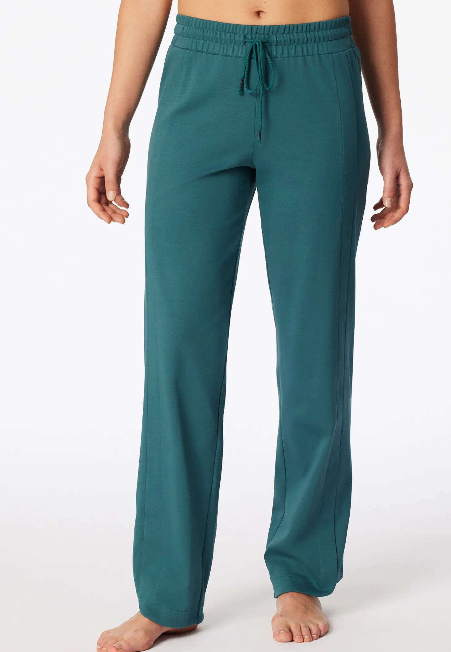 Hose lang merzerisierter Interlock grün - Mix+Relax