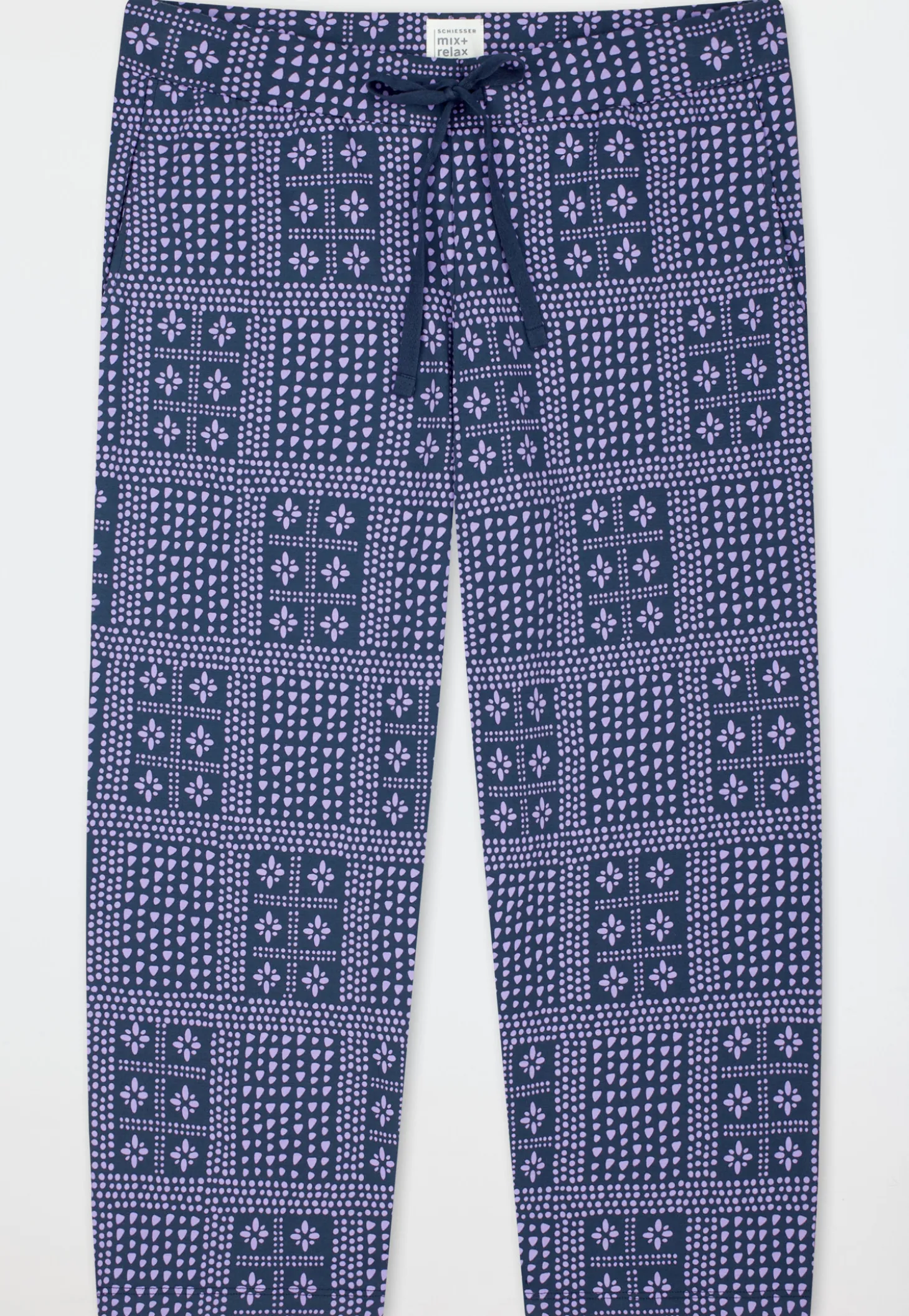 Hose 3/4-lang multicolor bedruckt - Mix+Relax