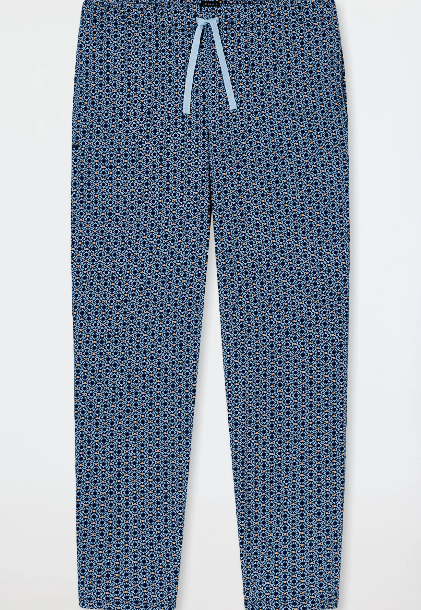 Hose lang pacific blue bedruckt - Mix+Relax