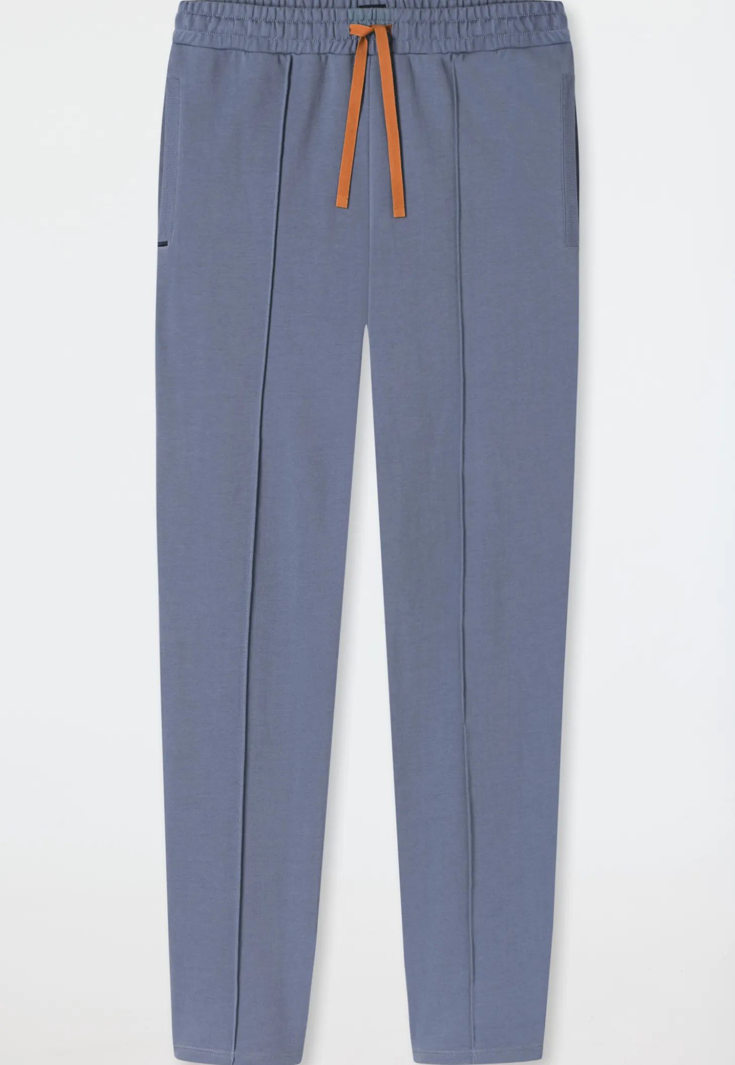 Hose lang Sweat-Qualität blaugrau - Mix+Relax