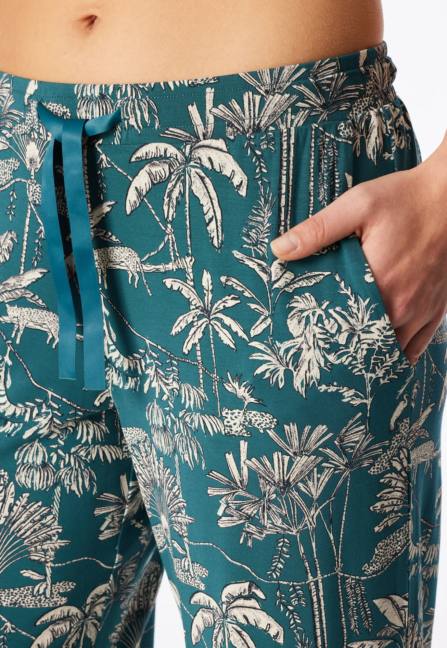 Hose lang Tropic grün - Mix+Relax