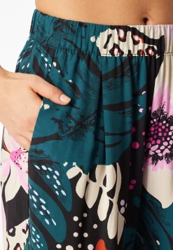 Hose lang Viskose-Webware Blumen multicolor Mix+Relax