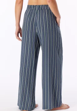 Hose lang Viskose-Webware Streifen multicolor  Mix+Relax