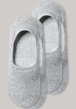 Inshoe-Damensocken 2er-Pack silbergrau meliert - Long Life Cool