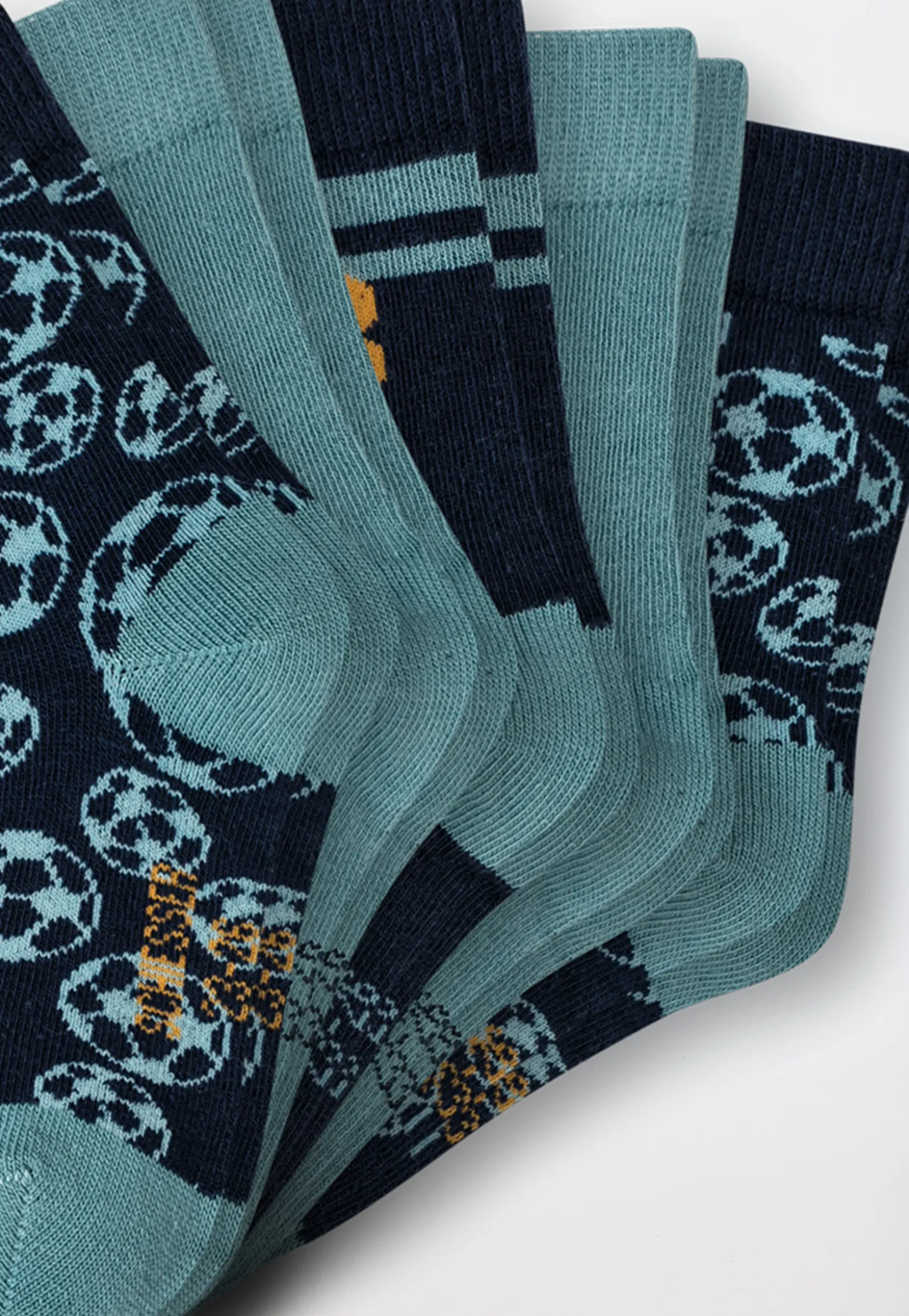 Jungensocken 5er-Pack Fußball mehrfarbig - Legwear Kids