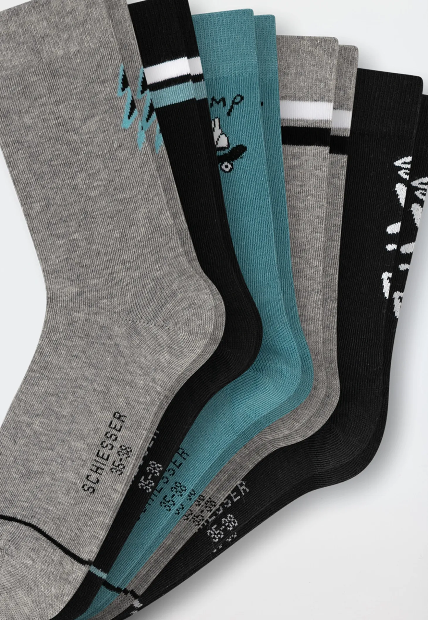 Jungensocken 5er-Pack mehrfarbig - Legwear Teens