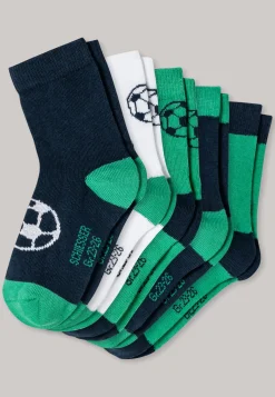 Jungensocken 5er-Pack mehrfarbig - Fußball
