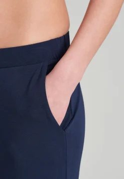Loungehose lang Modal Marlene-Schnitt blau - Mix+Relax