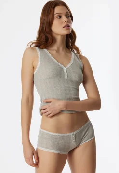 Micro Pants grau meliert - Revival Agathe