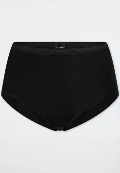 Midi-Slip Feinripp schwarz - Luxury