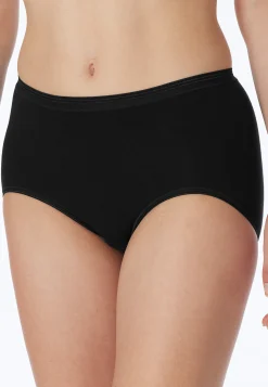 Midi-Slip Feinripp schwarz - Luxury