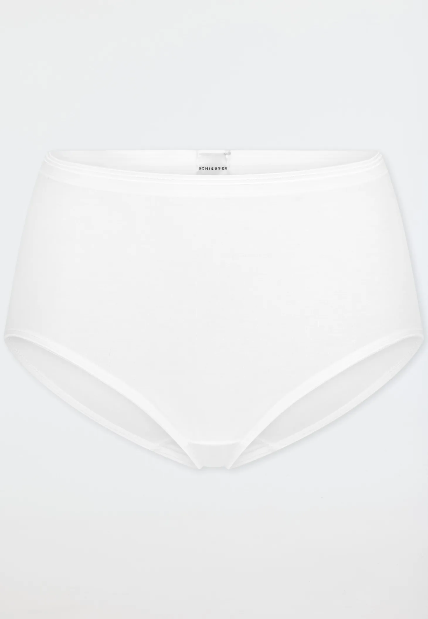 Midi-Slip Feinripp weiß - Luxury