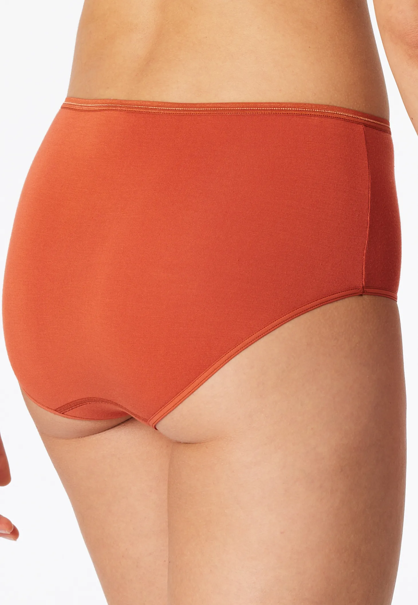 Midi Slips 2er-Pack terracotta/ creme - Modal Essentials