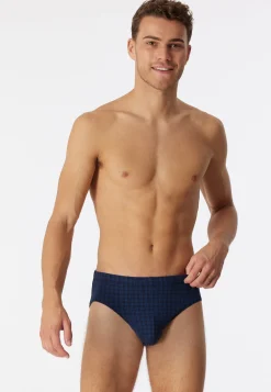 Minislip dunkelblau kariert - Cotton Casuals