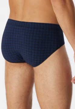 Minislip dunkelblau kariert - Cotton Casuals