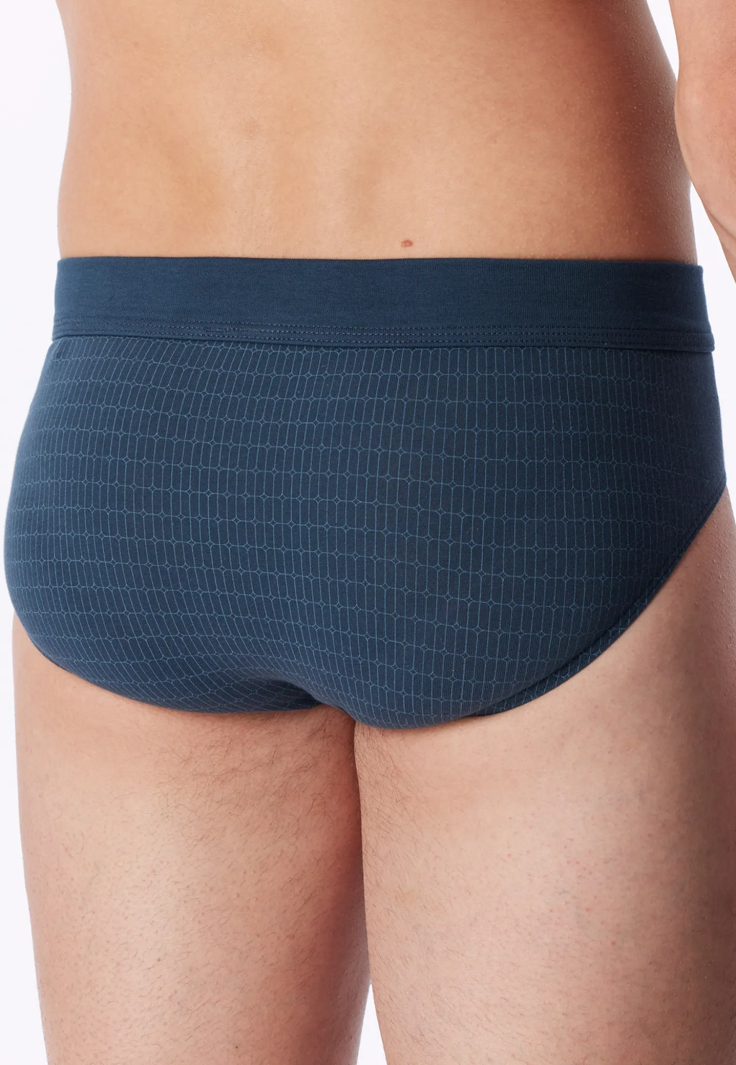 Minislip gemustert deep blue - Comfort Fit