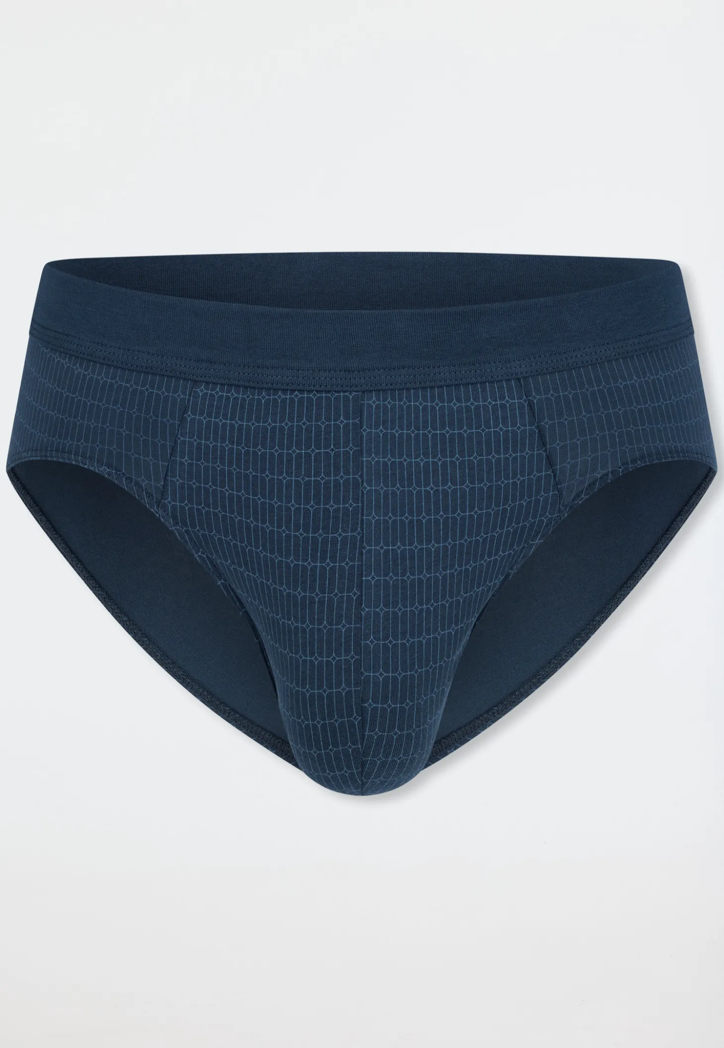 Minislip gemustert deep blue - Comfort Fit
