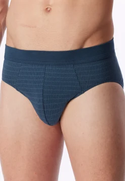 Minislip gemustert deep blue - Comfort Fit