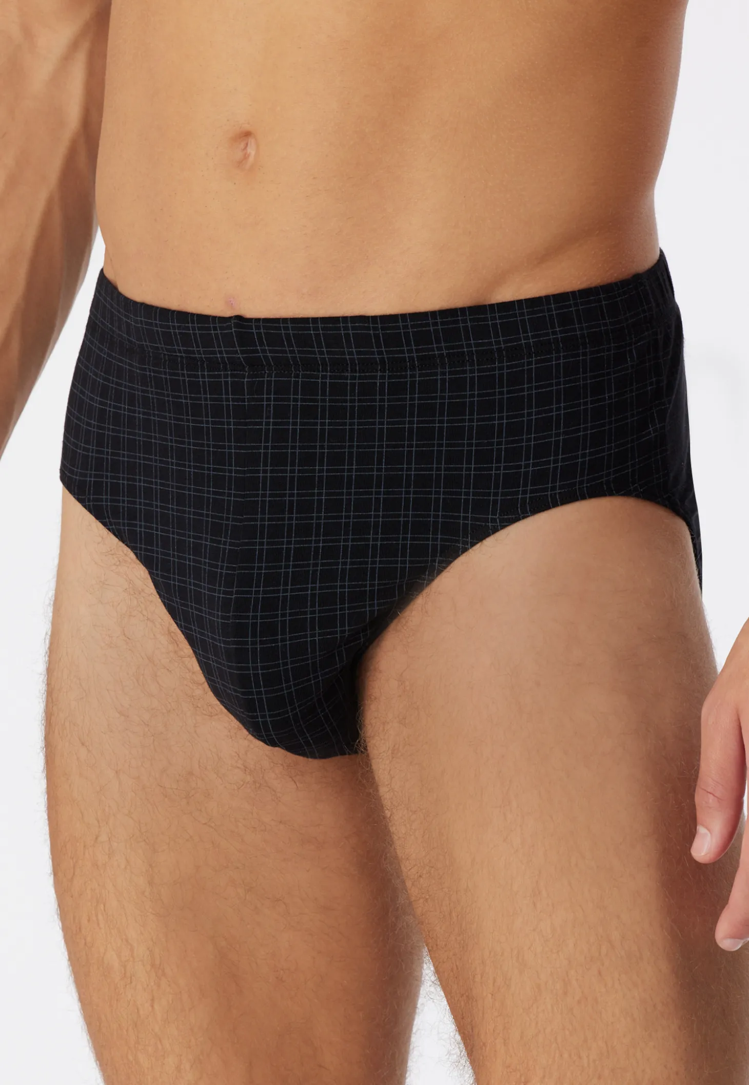 Minislip schwarz kariert - Cotton Casuals