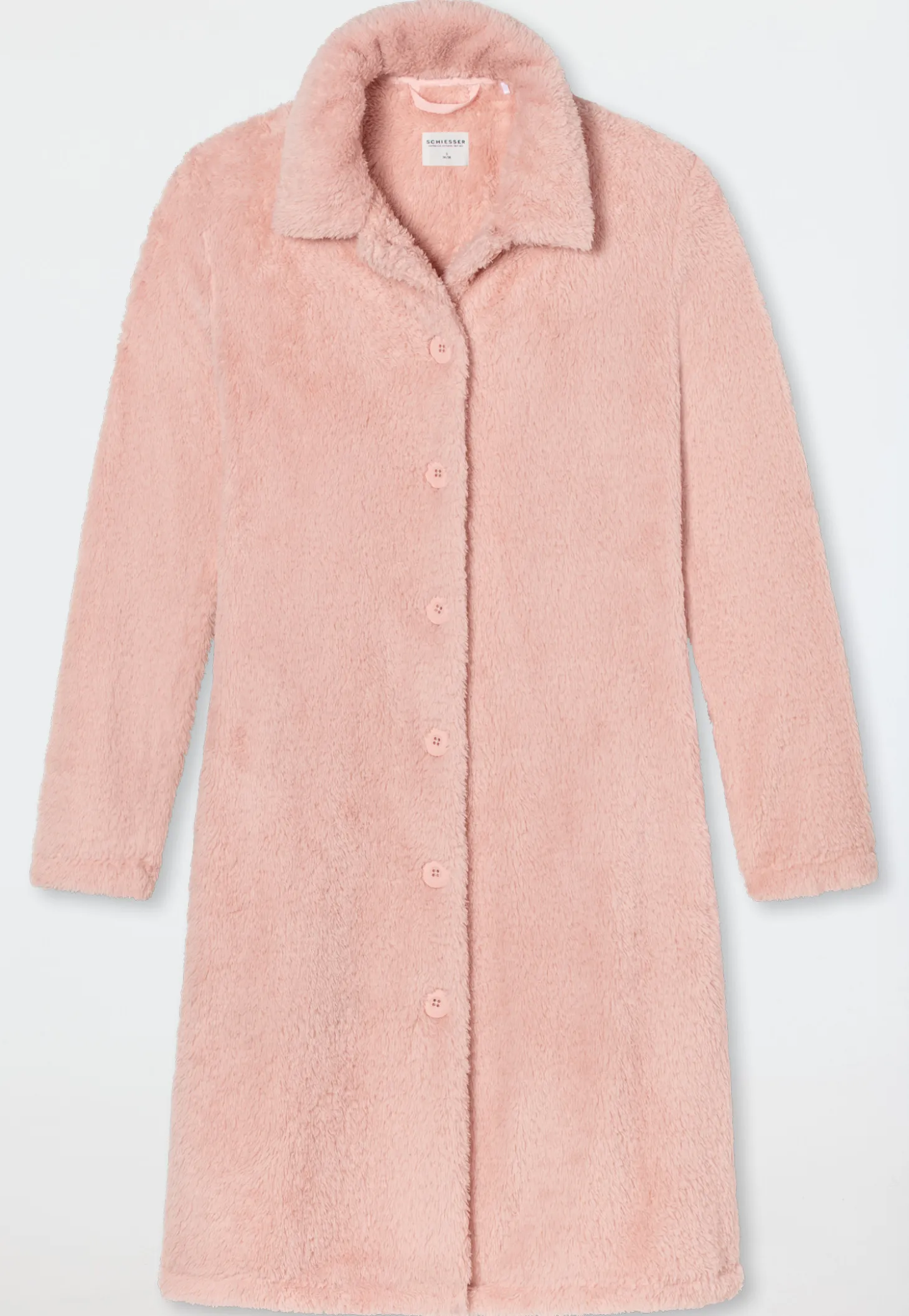 Morgenmantel Teddy Fleece rosé - Essentials