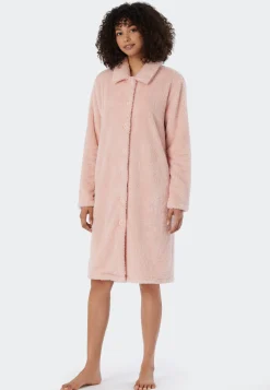 Morgenmantel Teddy Fleece rosé - Essentials