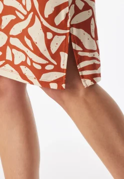 Nachthemd kurzarm terracotta - Selected Premium