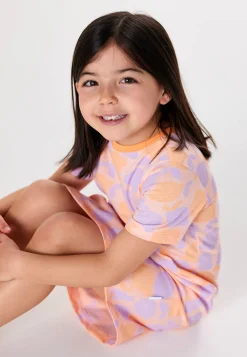 Nachthemd kurzarm Zitronen pfirsichorange - Kids Nightwear