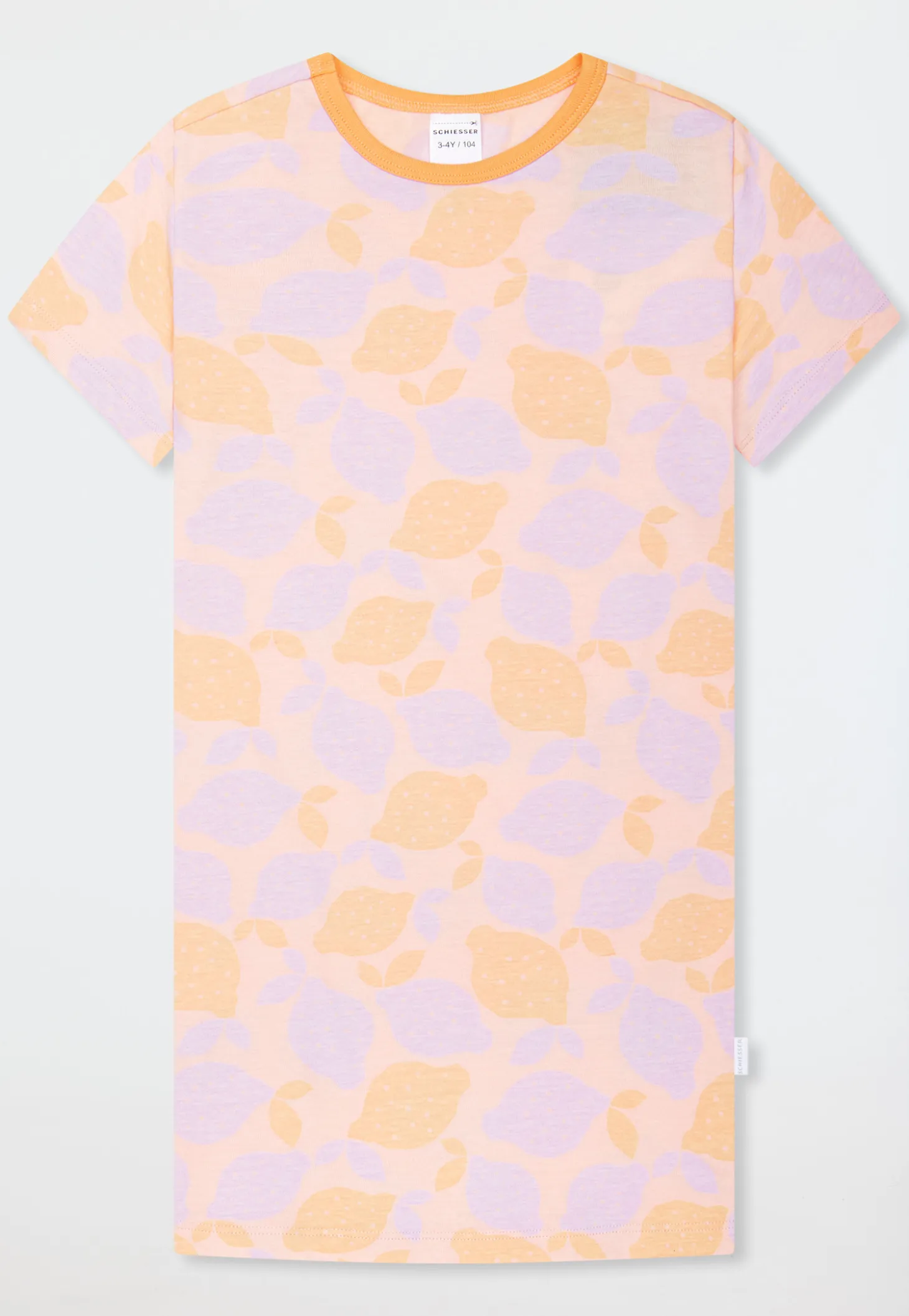Nachthemd kurzarm Zitronen pfirsichorange - Kids Nightwear