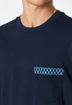 Nachthemd langarm blau - Comfort Nightwear