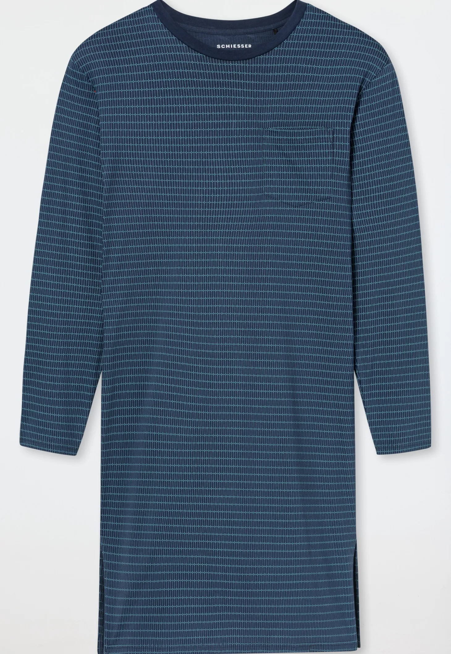 Nachthemd langarm deep blue - Comfort Essentials