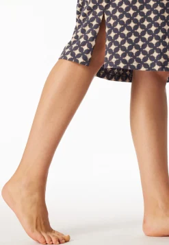 Nachthemd langarm graphit gemustert - Comfort Essentials