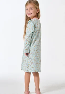 Nachthemd langarm Rüschen Herzchen multicolor - Kids Nightwear