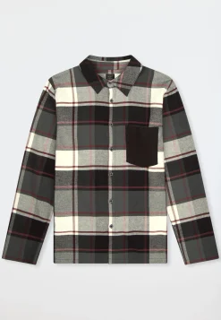 Oberhemd langarm Flanell Karos multicolor - Mix+Relax