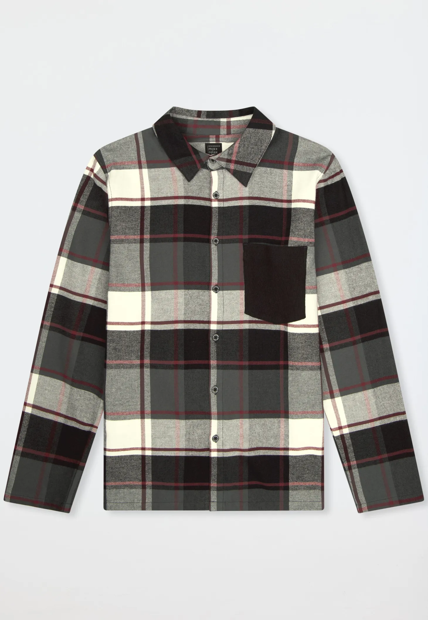 Oberhemd langarm Flanell Karos multicolor - Mix+Relax