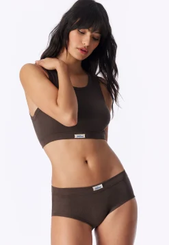Panty Feinripp dunkelbraun - Revival Paula