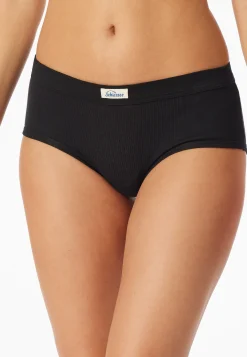 Panty Feinripp schwarz - Revival Paula