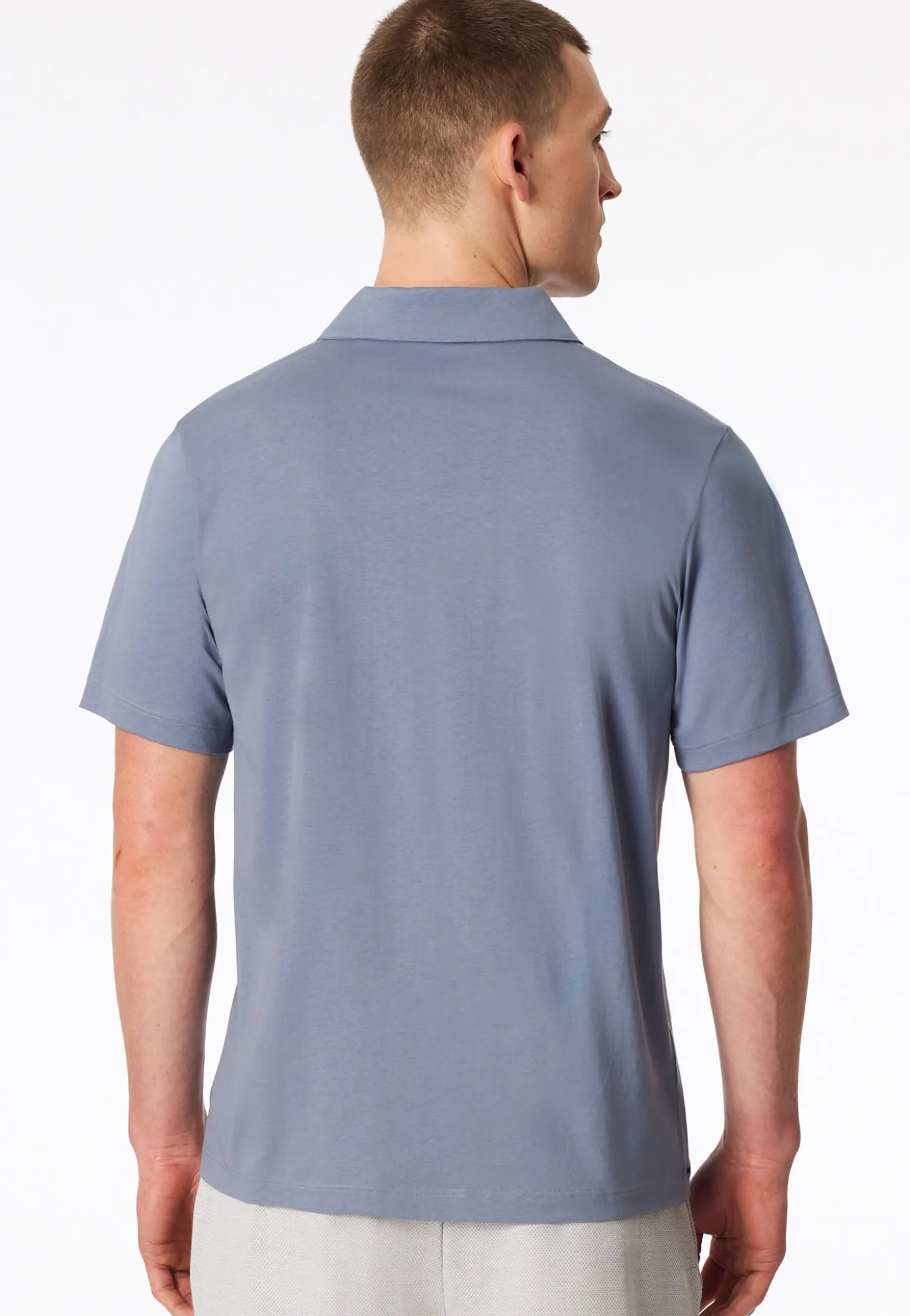 Poloshirt Jersey blaugrau - Mix+Relax