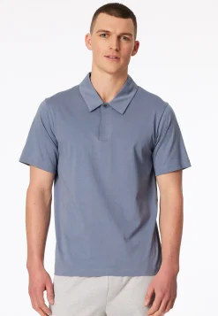 Poloshirt Jersey blaugrau - Mix+Relax