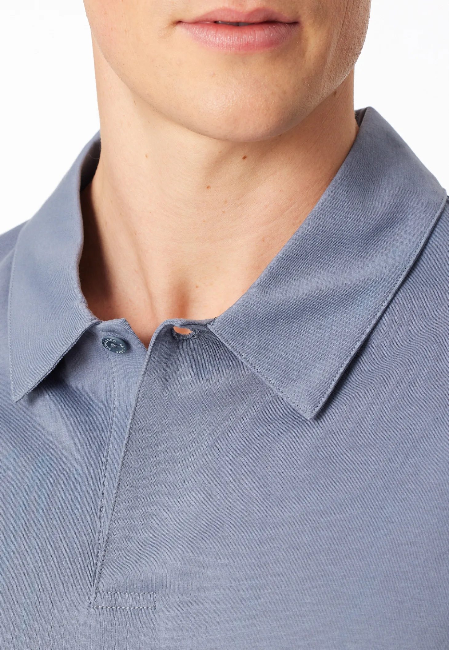 Poloshirt Jersey blaugrau - Mix+Relax
