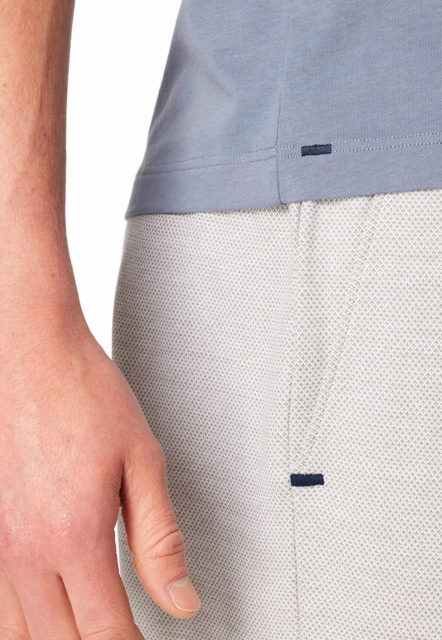 Poloshirt Jersey blaugrau - Mix+Relax