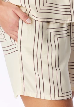 Pyjama kurz Webware seasalt bedruckt - Selected Premium
